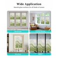 thumbnail image 6 of Window Privacy Film Green Abstract Stained Glass Window Film Decorative Sun Block Window Cover Waves Gradient Water Ripple Striped Window Clings Static Adhesive Sticker for Bathroom 23.6"x59", 6 of 7
