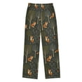 thumbnail image 2 of FORMRS Kids Pajama Pants with Pockets Size 9-10Y Boys Lounge Sleep Bottoms, Green Forest Fox Pattern, 2 of 8