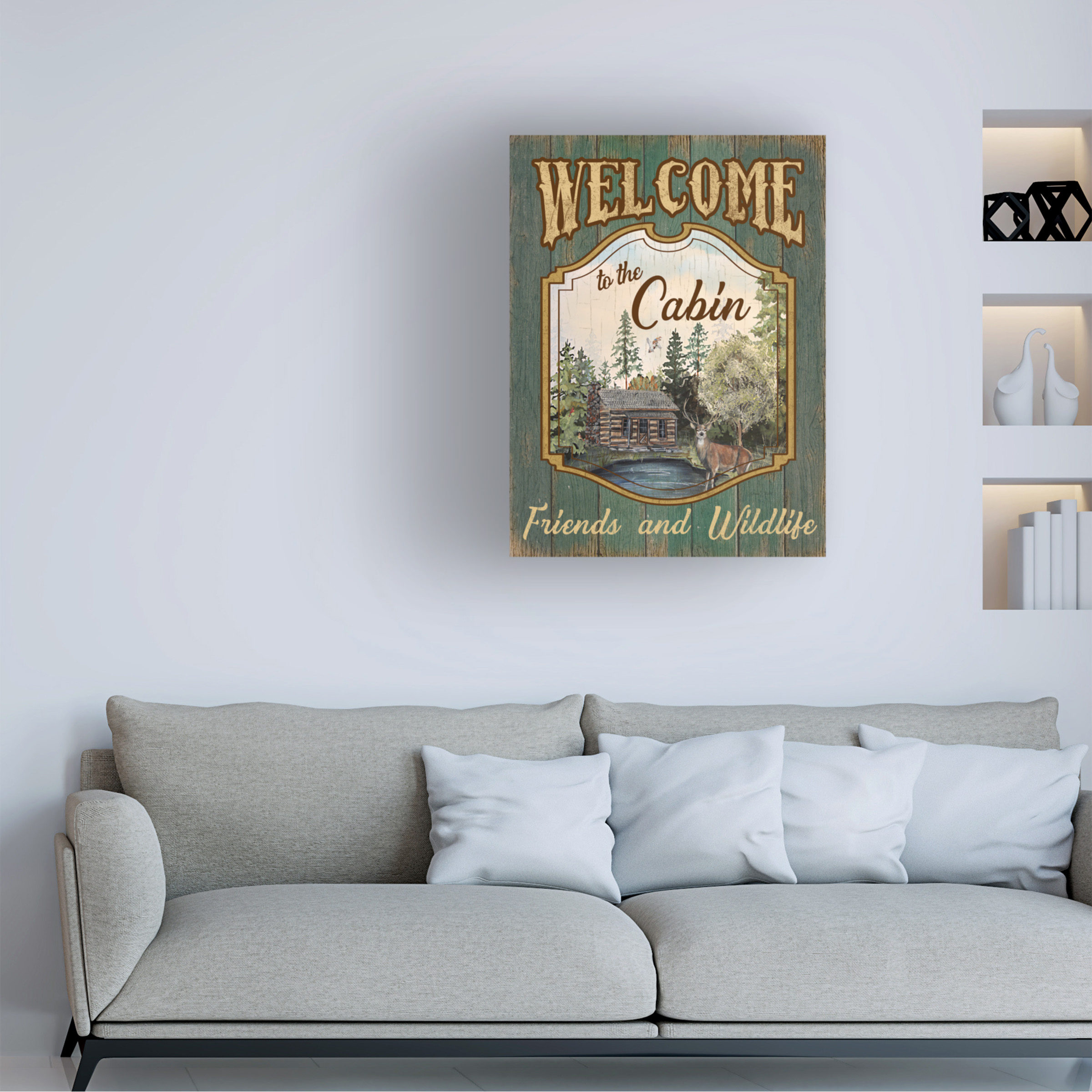Trademark Fine Art 'Wilderness Lodge 25' Canvas Art by Jean Plout