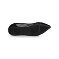 thumbnail image 5 of BLISSFUL STEP Women's Pointed Toe Slip On Mesh Flat Shoes Black 6.5, 5 of 8
