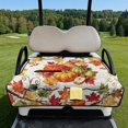thumbnail image 2 of COEQINE Golf Cart Seat Covers Blanket, Travel Sports Cart Seat Cushion Covers for 2 Person Seats Club Car, Universal Golf Accessories for Autumn Decor, Fall Harvest Pumpkin Maple Leaf, 2 of 8