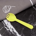 thumbnail image 2 of Puntoco 100PCS Frosted Disposable Plastic Birthday Cake forks and Spoons Individually Wrapped Cutlery for Baking Dessert Party Supplies -4.41x1.18in, 2 of 6