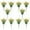 E, variant on 10 - Pack Lifelike Artificial Viola Flowers with Pinetree & Violet Stems, Realistic Decorative Plants for Home Decor, Indoor Floral Arrangements & Table Centerpieces