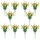 thumbnail image 1 of Flores artificiales, flores falsas, flores artificiales, paquete de 10, flores de viola artificiales con tallos de pino y violeta, plantas decorativas realistas para la decoración del hogar, simulació, 1 of 4