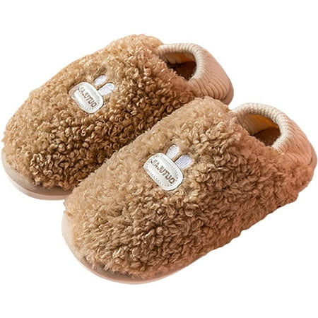 

CoCopeaunt Women Cute Slippers Fuzzy Fluffy Bedroom Slide Winter Memory Foam Indoor Outdoor Block Shoes