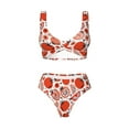 thumbnail image 4 of Daiia Hand Drawn Tomatoes Women's Bikini Set Two Piece Swimsuit High Waisted Bikini Adjustable Straps Bikini Perfect for Beach, Pool, and Summer Vacation-, 4 of 9