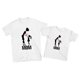 thumbnail image 1 of Gibobby Playera de Manga Corta con Cuello Redondo niños camiseta mamá niñas niños camiseta conjunto día bebé tops blusa mujer(Blanco,CH), 1 of 4