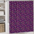 thumbnail image 5 of Bathroom Shower Curtain Sets with Rugs and Accessories, Cartoon Leaf Pattern Printed on Bathroom Accessories Sets Complete, Suitable for Small Gym Guest Bath, 72 x 72 inches, 5 of 8