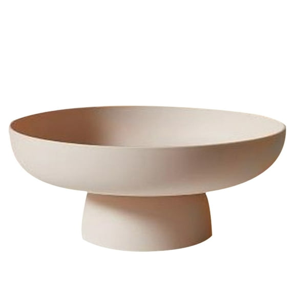 Acahhotxx Storage Organizer, Fruit Dish Round Drain Fruit Basket Modern Container for Kitchen Counter - Apricot Powder