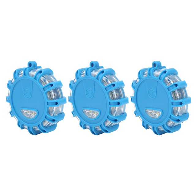 Luz de seguridad de advertencia en la carretera luz LED de bengalas de carretera 3 piezas 9 modos resistente a los golpes magnética impermeable para coche motocicleta ANGGREK Otros