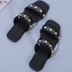 thumbnail image 5 of Sandalias planas con punta abierta y perlas para mujer, sandalias cómodas, informales, cómodas, para la playa Wmkox8yii  hj789, 5 of 8