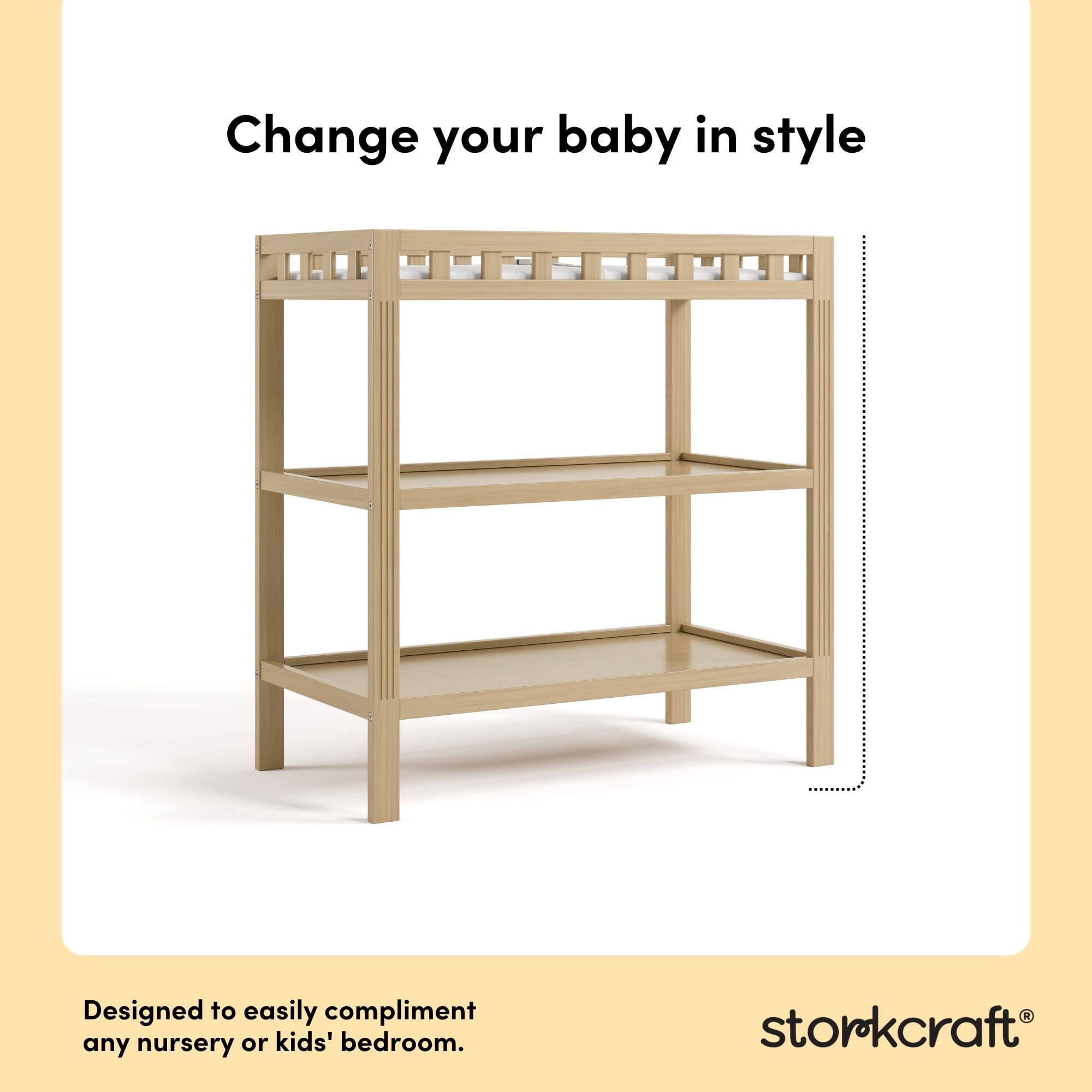 Storkcraft Morningside Infant Changing Table, Driftwood