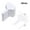 white, variant on 100pcs Garden Labels Plant Classification Sorting Sign Tag Ticket Plastic Writing Plate Board Plug In Card Colorful