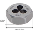 thumbnail image 3 of HUGFEGWE Hex Rethreading Die, UNC 4-40 Carbon Steel Thread Die, Hex Rethreading Die Machine Thread Die, Hexagon Taper Pipe, 2 Pcs CJB91-22851, 3 of 7