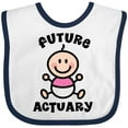thumbnail image 3 of Inktastic Future Actuary Baby Girl Girls Baby Bib, 3 of 4