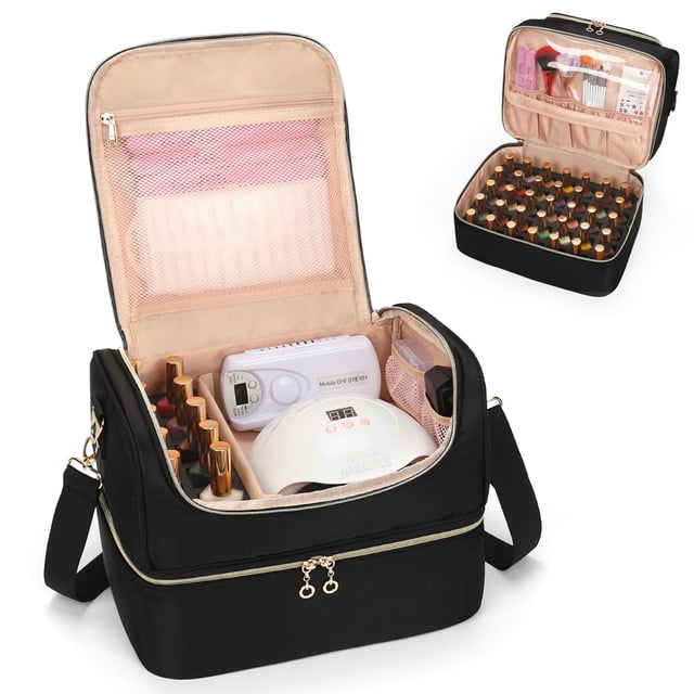 Organizador de esmaltes de uñas portátil CUBETASTIC con capacidad para 45 botellas