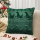 thumbnail image 1 of Ganfancp Navidad Almohada Cubierta Trineo de Nieve Árbol de Navidad Bordado Almohada Cubierta Sala de Estar Sofá Fiesta Decoración Funda de Almohada 1Pc Ofertas Del Día Liquidación 1*Almohada Navideñ, 1 of 5