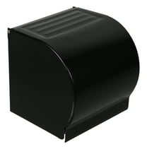 Practical Wall Mount Tissue Box Made of Stainless Steel for Storage Use Black 1pc