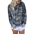 thumbnail image 1 of Mujeres Sudadera Camuflaje Con Capucha Suelta Casual Sudaderas Con Capucha(Verde-S)(Gris-M) Nituyy Sudadera-GL715-FF47926B2, 1 of 5
