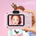 thumbnail image 3 of Meitianfacai Kids Camera Toys for 3 4 5 6 7 8 9 10 11 12 Year Old Boys/Girls, Kids Digital Camera for Toddler with Video, Christmas Birthday Gifts for Kids, Selfie Camera for Kids,Pink, 3 of 8