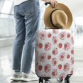 thumbnail image 2 of White Cow Strawberry Pattern Luggage Cover Fashion Suitcase Cover Baggage Covers Fit 25-28 Inch Luggage (Go Travel), 2 of 5