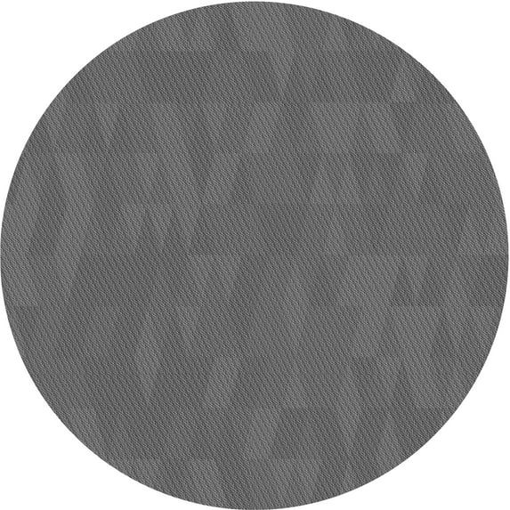 Ahgly Company Machine Washable Indoor Round Transitional Gray Area Rugs, 6' Round