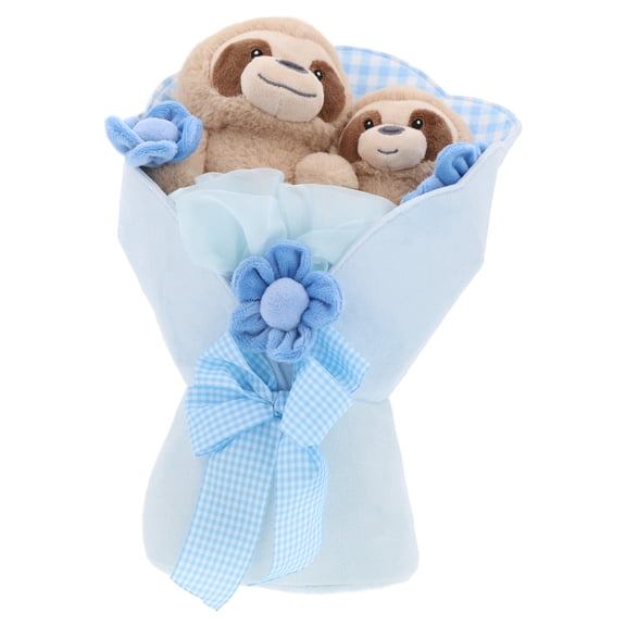 Medium Sloth Plush Bouquet, Blue and Brown, Mother's Day by Way To Celebrate