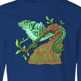 thumbnail image 4 of Inktastic Save the Rainforest with Basilisk Lizard on a Tree Long Sleeve Youth T-Shirt, 4 of 5