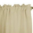 thumbnail image 4 of Goory Single Curtain Panel Solid Color Half Window Curtain Short Bathroom Curtain Cafe Tier Kitchen Scarf Door Window Drape 2#Ivory W:52"xL:36", 4 of 8