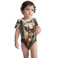 thumbnail image 2 of Yiaed American Wildlife Deer Forest Print Infant Climbing Short Sleeve Onesie One-Piece Baby Bodysuit Clothes 0-12 Months -2 Years, 2 of 6