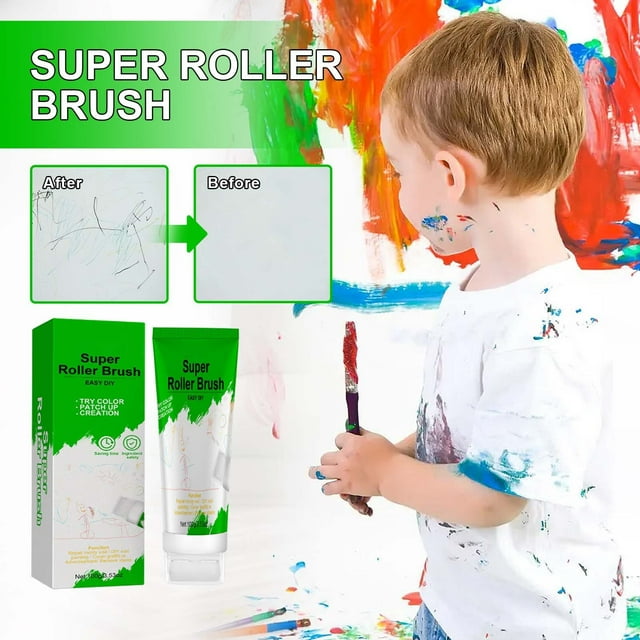 Ovzne Brosse Outil de Réparation Murale Rouleau Brosse Patch Outil Adapté pour Réparer les Murs avec Patch pour Murs en Liquidation