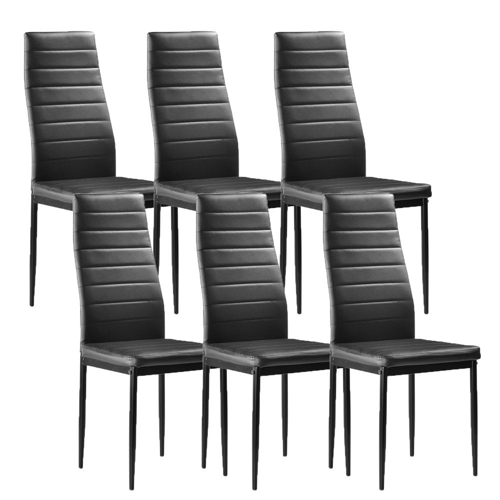 Tcbosik Dining Chair Set of 6, Modern Kitchen Chairs PU Side Chairs