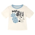 thumbnail image 3 of Bluey Cotton Gauze Button Down Shirt, T-Shirt and Shorts 3 Piece Outfit Set Infant to Little Kid, 3 of 5