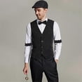 thumbnail image 2 of 1920s Accessories for Men 20s Gangster Costume Accessories Set, 2 of 5