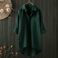 thumbnail image 2 of 2025 Blouses Décontractées en Lin pour Femmes Manches Longues T-Shirts pour Femmes Hauts Manches Longues Bouton Chemise de Course Manches Longues Femmes, 2 of 6