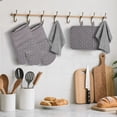 thumbnail image 7 of Oven Mitts and Pot Holders 6pcs Set, Kitchen Oven Glove High Heat Resistant 500 Degree Extra Long Oven Mitts and Potholder with Non-Slip Silicone Surface for Cooking, 7 of 7