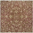 thumbnail image 2 of SAFAVIEH Bella Kade Floral Medallion Wool Area Rug, Rose/Taupe, 5' x 5' Square, 2 of 12