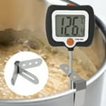 thumbnail image 6 of GJX Digital Thermometer Lcd Instant Read Food Meat Thermometer with 10 Probe and Pot Clip for Candy Making Kitchen Accessories Baking Tools Candy Thermometer for Candy Making, 6 of 7
