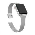 thumbnail image 3 of Doemoil Metal Band For Apple iWatch 38mm 40mm 41mm Mesh Band Adjustable Strap Quick Release Watch Strap Metal Bolt Replacement Wristband Women Men for iWatch Series 8 7 6 5 4 3 2 1 SE - Silver, 3 of 6