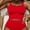Red, variant on Women Plus Size High Waisted Bikini Two Piece Swimsuit Tummy Control Bathing Suit V-Wired Swimwear