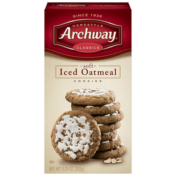 Archway Cookies, Soft Iced Oatmeal, 9.25 Ounce (Pack of 9) Walmart