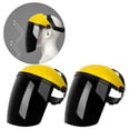 thumbnail image 4 of Casco de protección facial nieb para cabeza Casco de soldadura de visera Casco de soldadura profesion reutilizable para hombres y amarillo top negro Yotijar protector facial para carpintería, 4 of 8