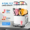 thumbnail image 5 of RovSun Slushie Machine 8 Gal 2-Tank Commercial Frozen Drink Maker 2 Count, 5 of 8