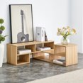 thumbnail image 3 of 2 Pieces Cube TV Stand,Free Combination Gaming Entertainment Center Media Stand,Open Storage Bookcase Shelf for Living Room,2 Shelf Bookcase L-Shaped TV Console Stand,with Dimensions of 47.2*12*13.4., 3 of 24