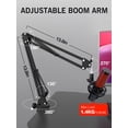 thumbnail image 4 of Micrófono Boom Arm SUNMON QuadCast 2 para HyperX QuadCast 2, 4 of 8