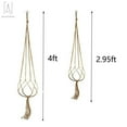 thumbnail image 6 of 4PCS 35.4 Inch Plant Flower Hanger Macrame Jute for Indoor Outdoor Ceiling Deck Balcony, Planter Holder Basket Boho Home Decor, 6 of 13