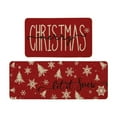 thumbnail image 2 of PALIFEUR Christmas Kitchen Rugs Set of 2, Red Christmas Snowflake Rugs, Non-Slip Kitchen Rug, Washable Kitchen Mats for Christmas Kitchen Decor Festival Holiday Party Decorations, 2 of 7