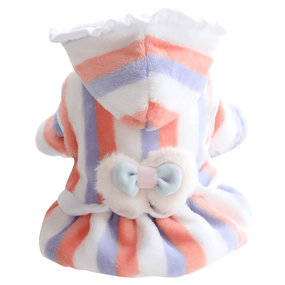 Ranphy Pet Pajamas – Cute Stripe PJs For Small Dogs & Cats, Soft Jumpsuit With 4 Legs - View #4