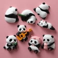 thumbnail image 3 of Tnobhg Panda Shape Refrigerator Magnet Sticker Creative Photo Wall 3D Resin Magnetic Detachable Fridge Sticker Fridge Decor, 3 of 7