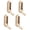 Brushed copper, variant on Yammee Space Saving Invisible Wall Hook Folding Wall Hook Metal for Home Organization